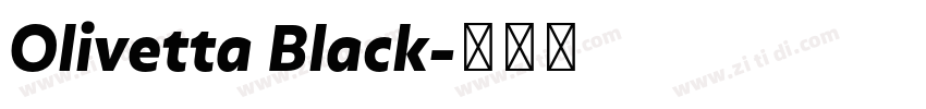 Olivetta Black字体转换 Olivetta Black字体转换
